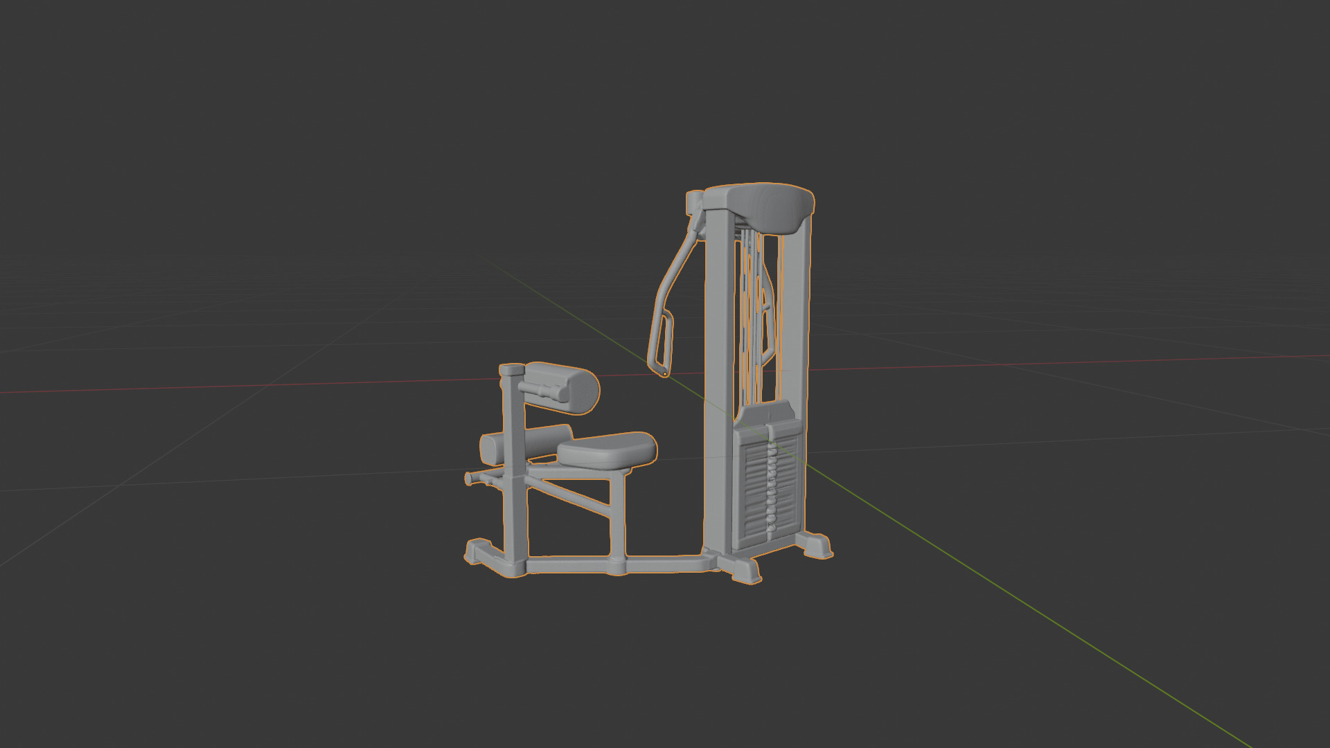 Detailed Gym Equipment 3D Model - Fitness Machine for Printing 3D print model_3