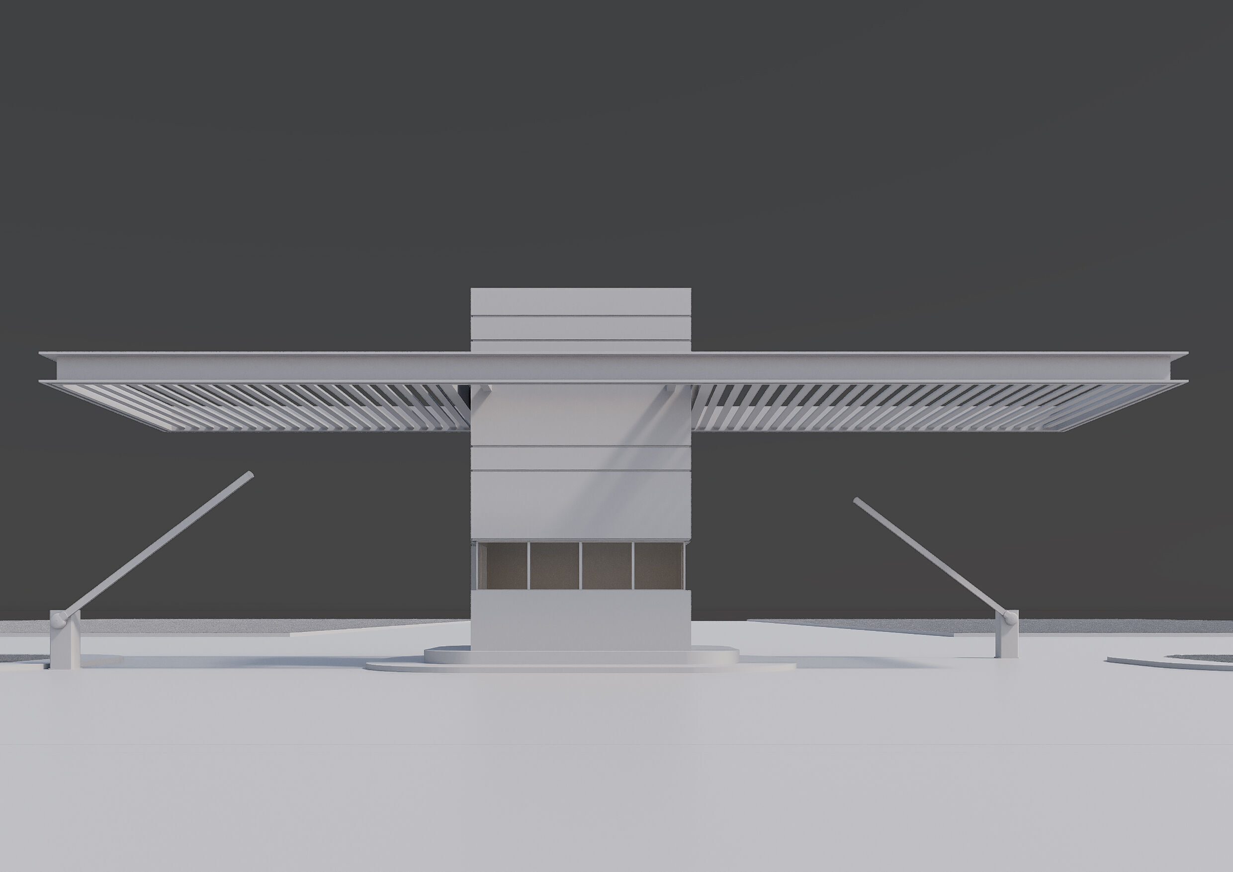 Security Booth 3D model_5