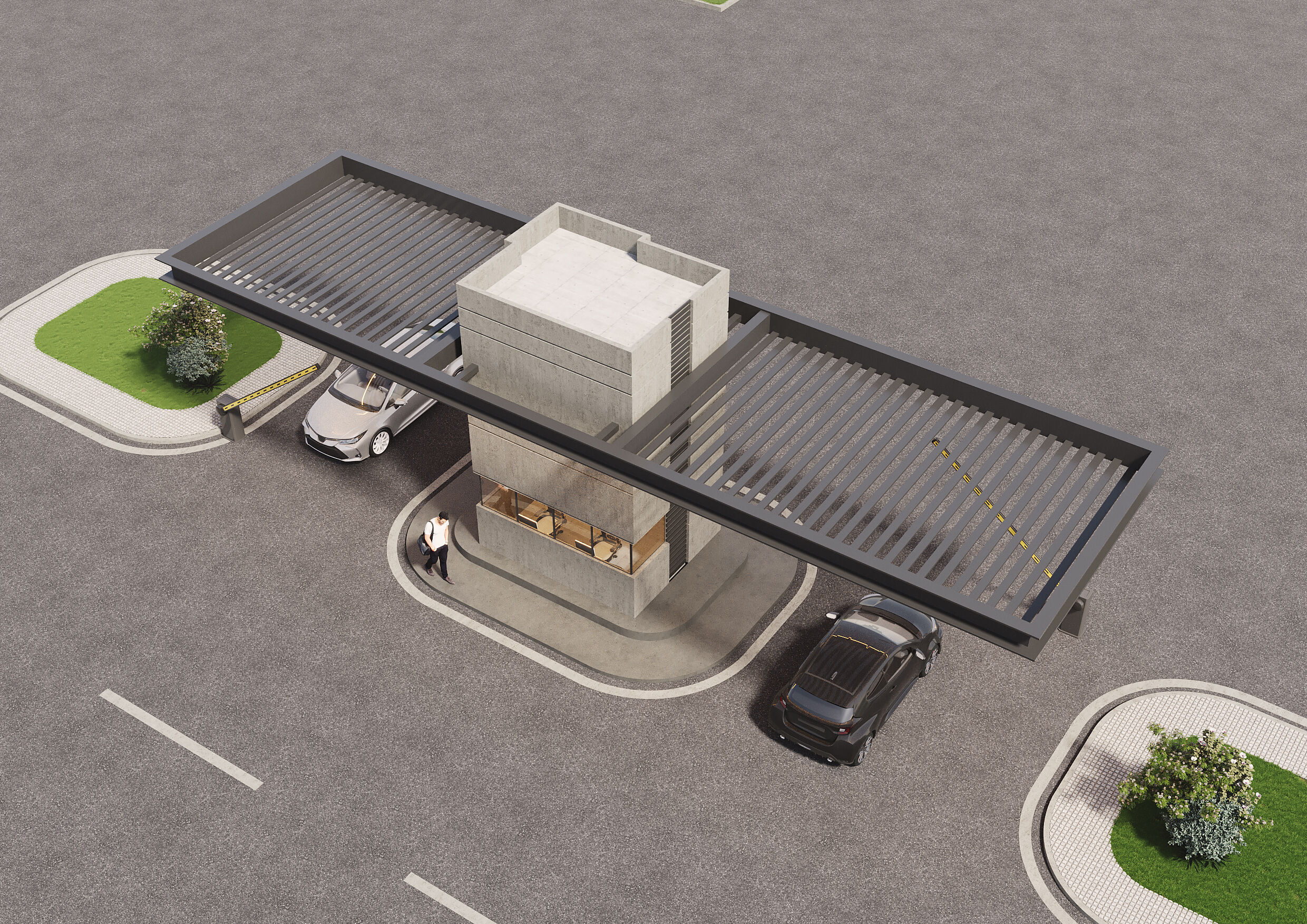 Security Booth 3D model_3