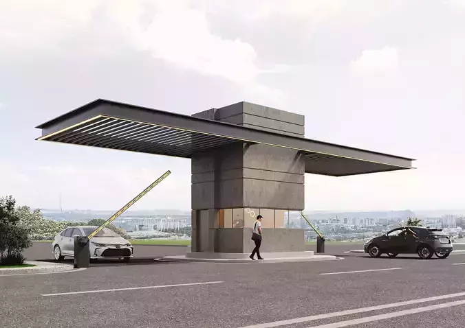 Security Booth 3D model