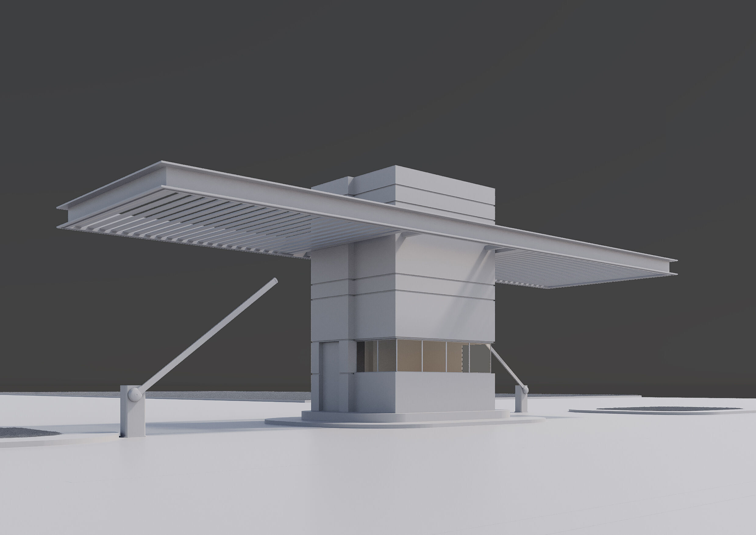 Security Booth 3D model_4