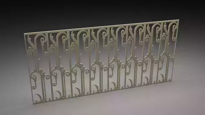 Iron railing 3D modal design 3D railing railing design 
