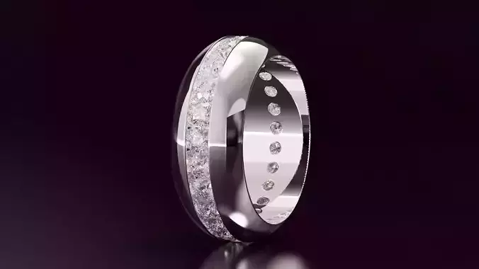 round cut eternity ring N08 54EU size