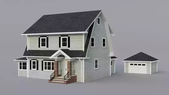 Low Poly House 26 Low-poly 3D model