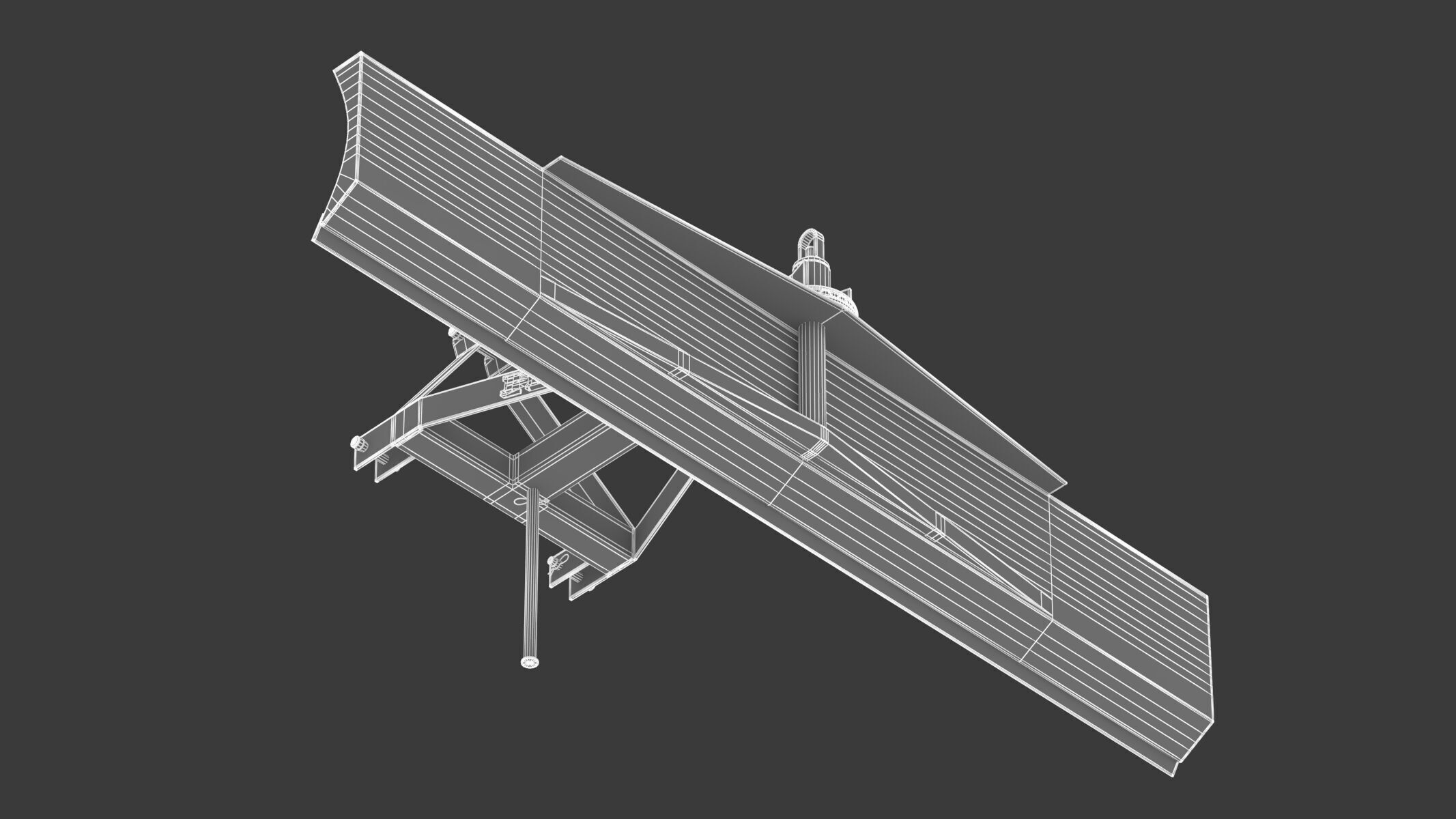 Soil Scraper GS 300 Ground Leveling Equipment 3D model_19