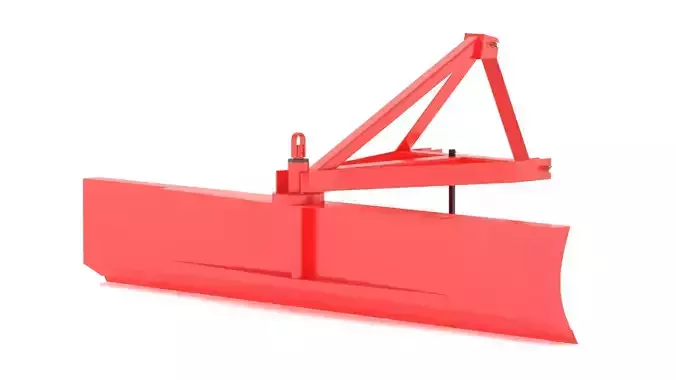 Soil Scraper GS 300 Ground Leveling Equipment 3D model