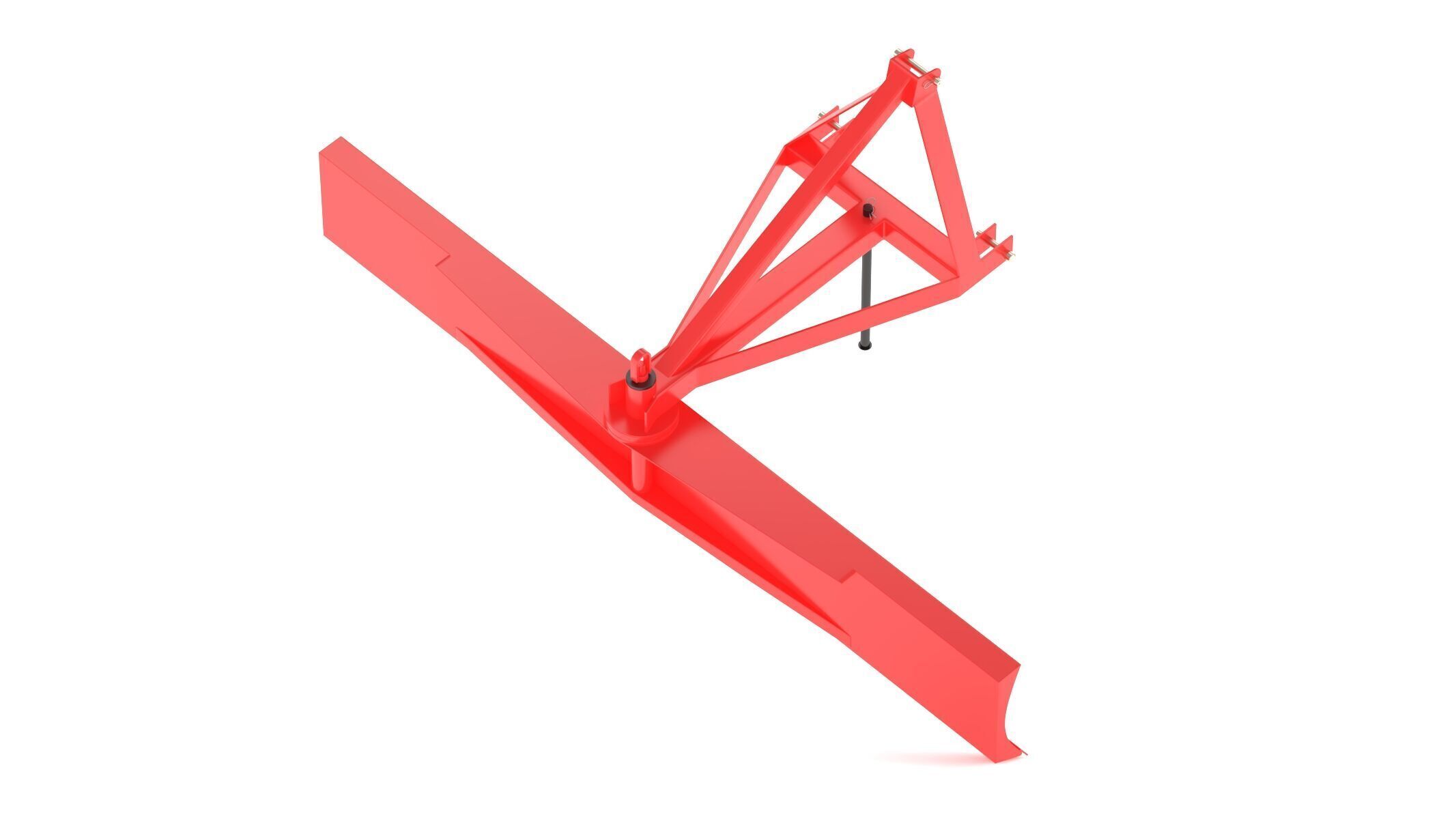 Soil Scraper GS 300 Ground Leveling Equipment 3D model_8