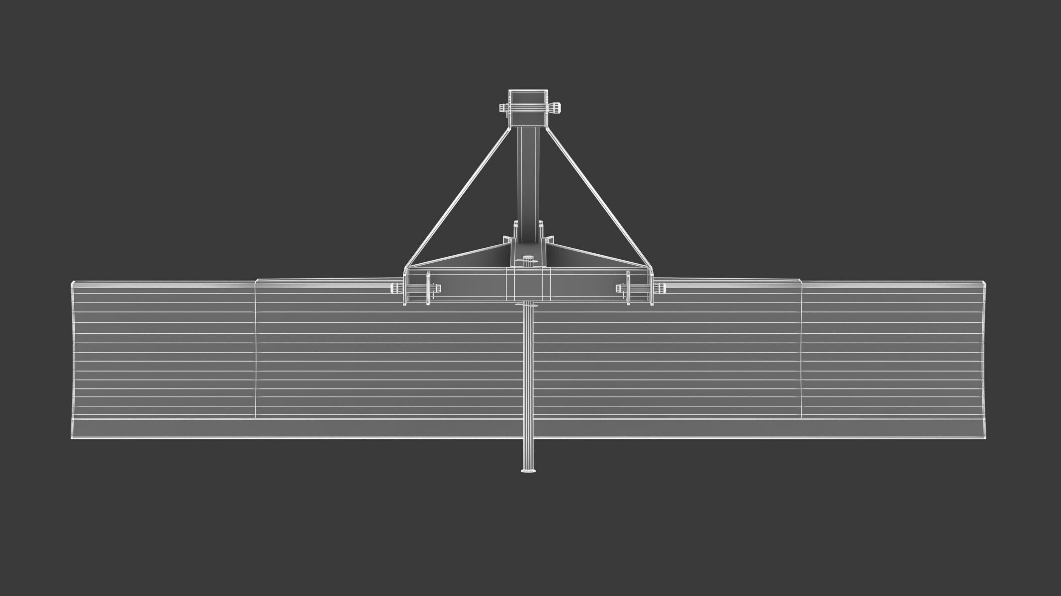 Soil Scraper GS 300 Ground Leveling Equipment 3D model_15