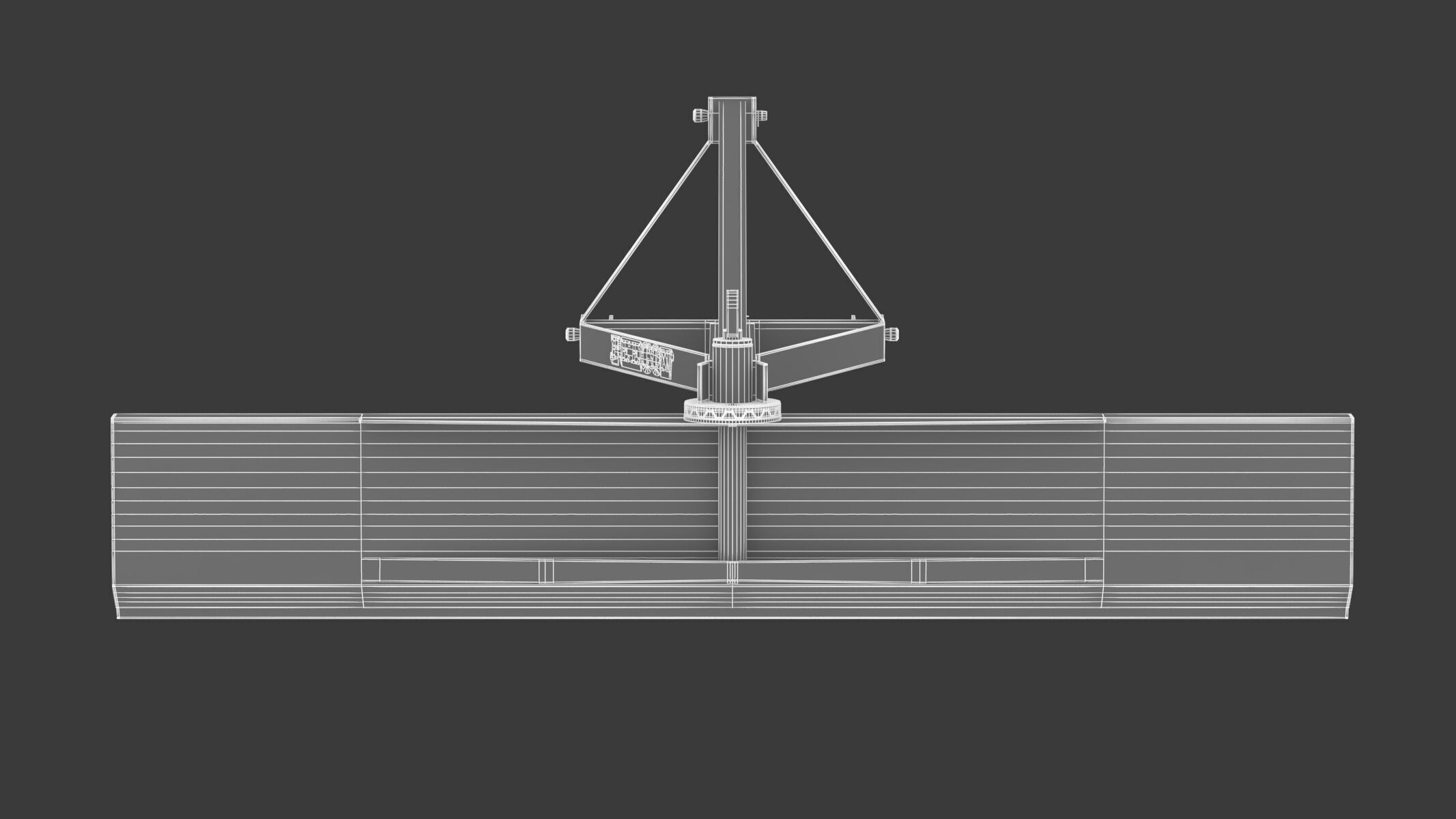 Soil Scraper GS 300 Ground Leveling Equipment 3D model_11