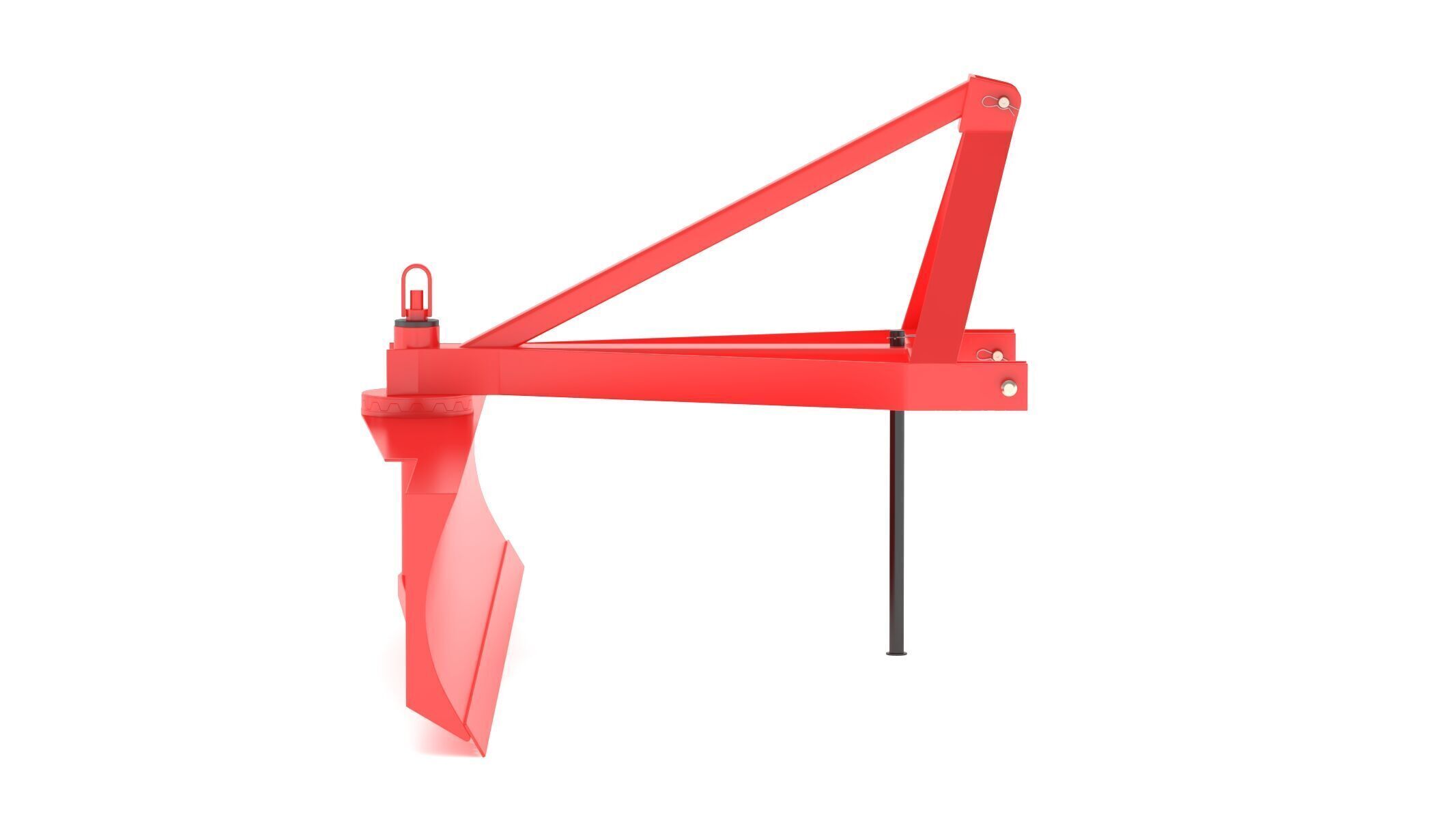 Soil Scraper GS 300 Ground Leveling Equipment 3D model_7