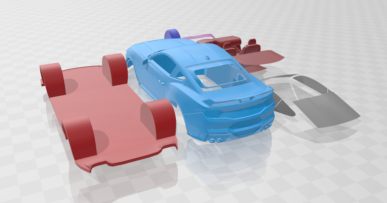 Mustang Dark Horse 2024  - 3D Printable Car 3D print model_3