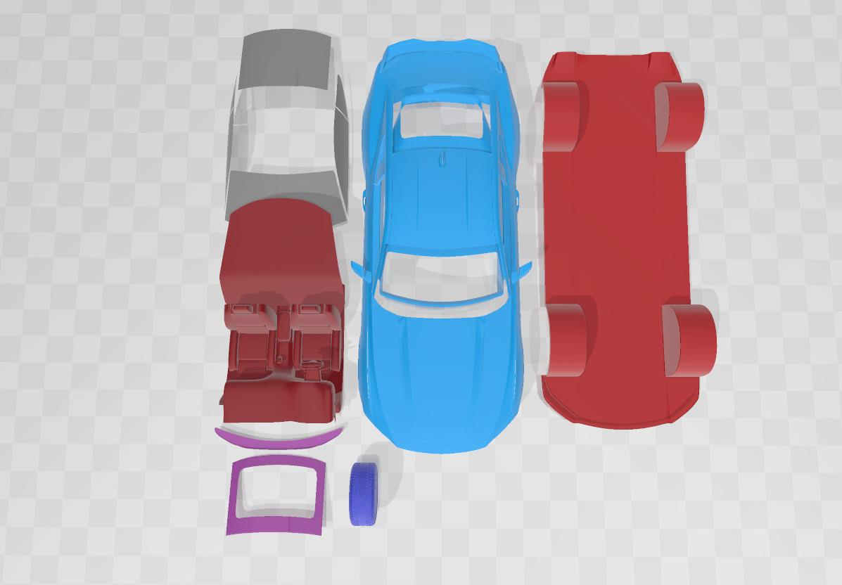 Mustang Dark Horse 2024  - 3D Printable Car 3D print model_9