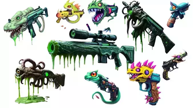 Pack of 10  Gun Model   High on Life Style