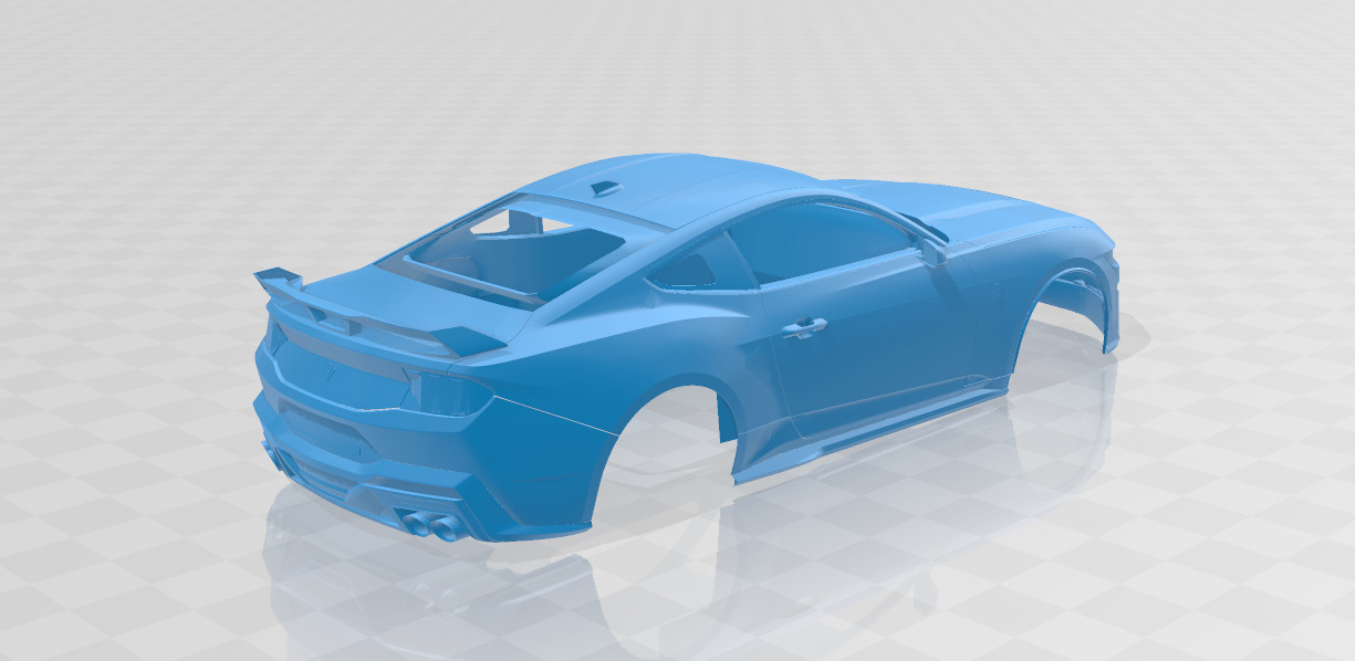 Mustang Dark Horse 2024 - Body Car for 3D Printing 3D print model_4