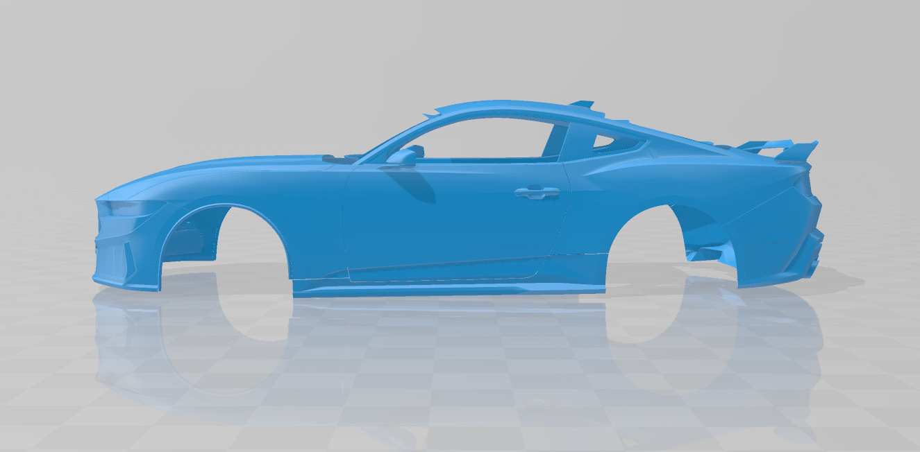 Mustang Dark Horse 2024 - Body Car for 3D Printing 3D print model_1