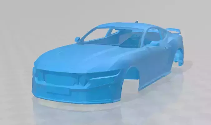 Mustang Dark Horse 2024 - Body Car for 3D Printing