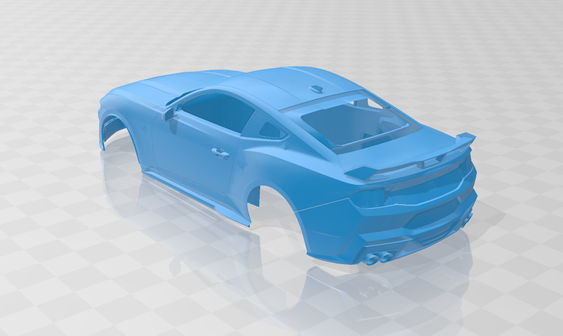 Mustang Dark Horse 2024 - Body Car for 3D Printing 3D print model_2