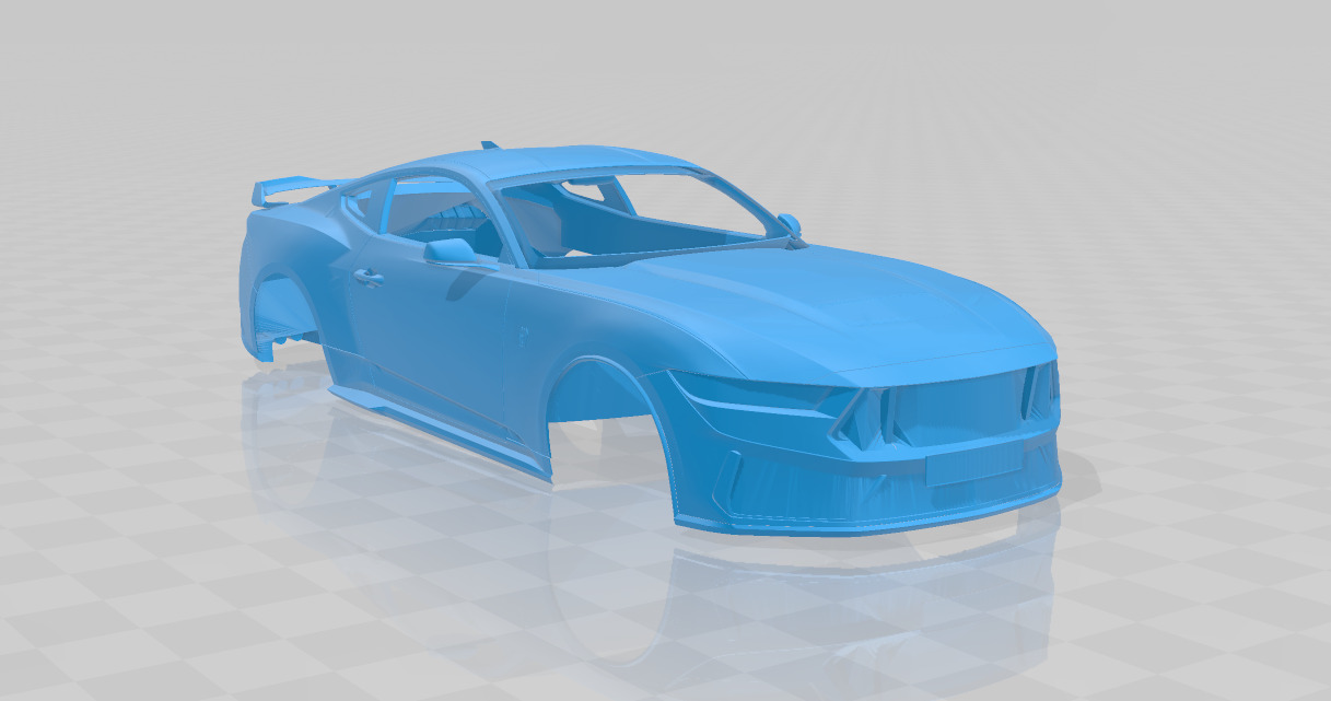 Mustang Dark Horse 2024 - Body Car for 3D Printing 3D print model_6
