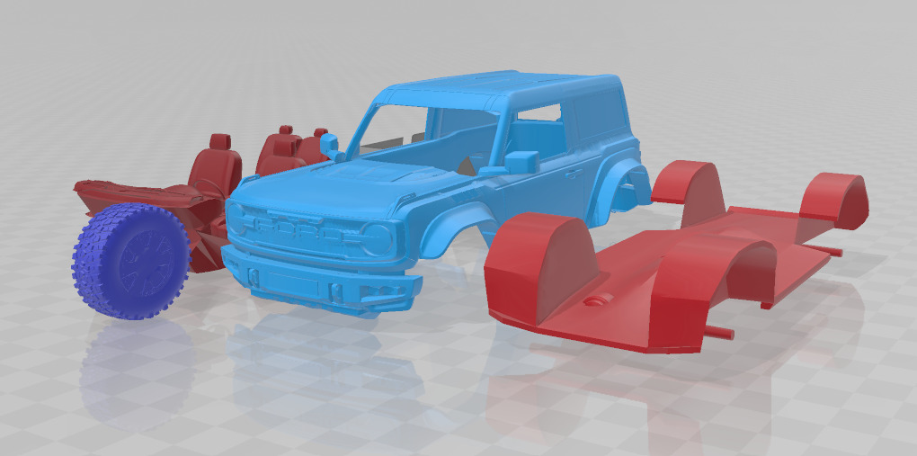 Bronco Two - Door 2022 - 3D Printable Model  3D print model_6