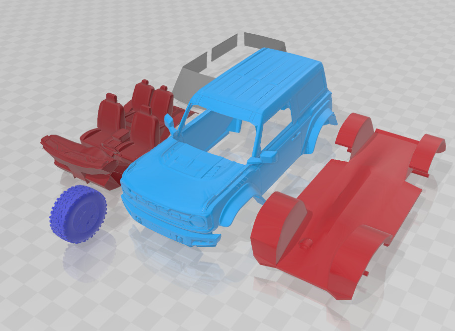 Bronco Two - Door 2022 - 3D Printable Model  3D print model_7