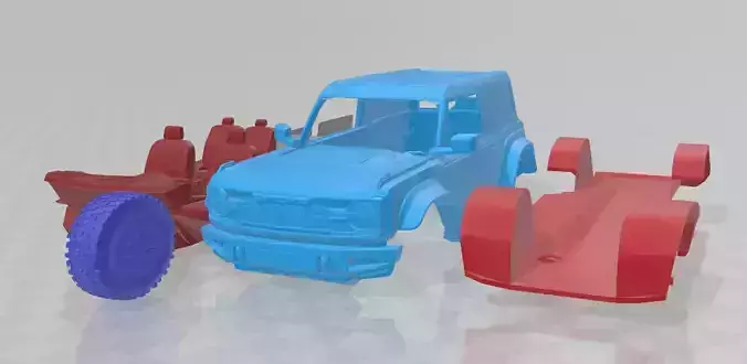 Bronco Two - Door 2022 - 3D Printable Model  3D print model