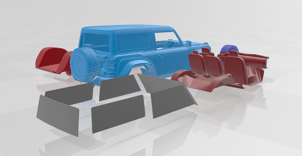 Bronco Two - Door 2022 - 3D Printable Model  3D print model_2