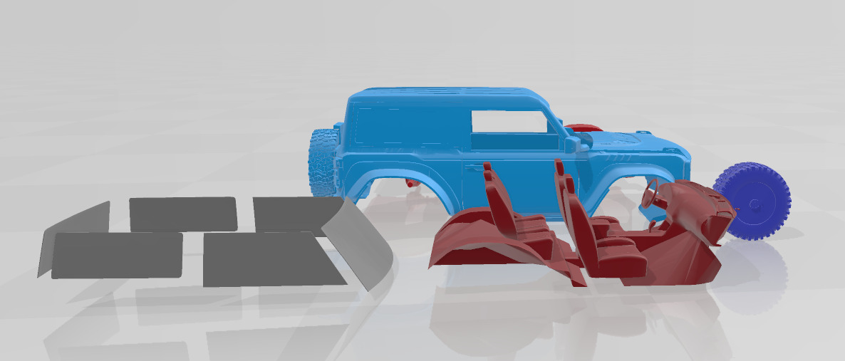 Bronco Two - Door 2022 - 3D Printable Model  3D print model_3