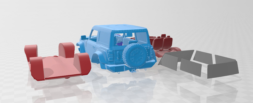 Bronco Two - Door 2022 - 3D Printable Model  3D print model_1