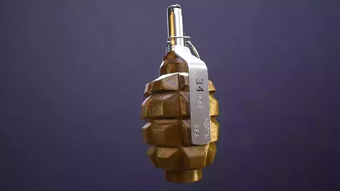 F1 GRENADE Low-poly 3D model