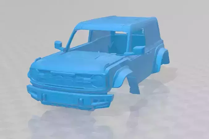 Bronco Two - Door 2022 - Full Body Car Model for 3D Printing