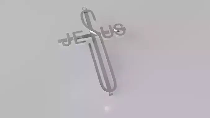 JESUS Cross pendant 001