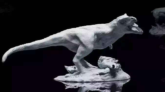 3D Printable Tyrannosaurus Rex Model Toy Display or Game Piece