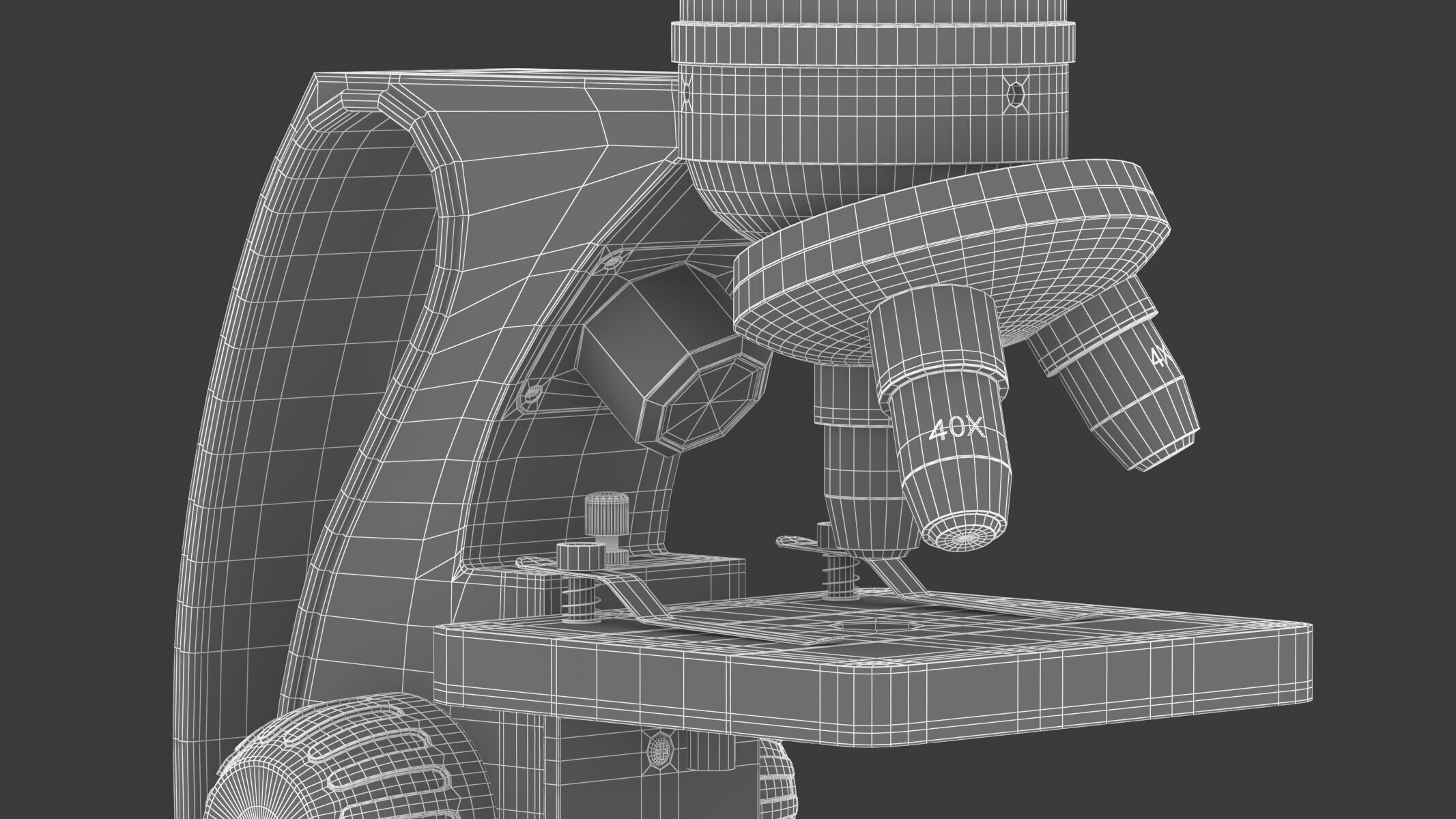 Medical Laboratory Microscope 3D model_32