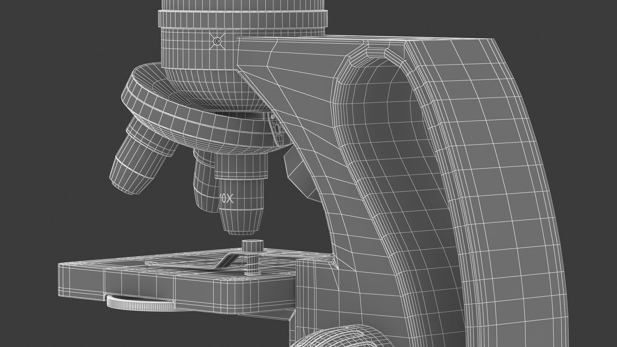 Medical Laboratory Microscope 3D model_36