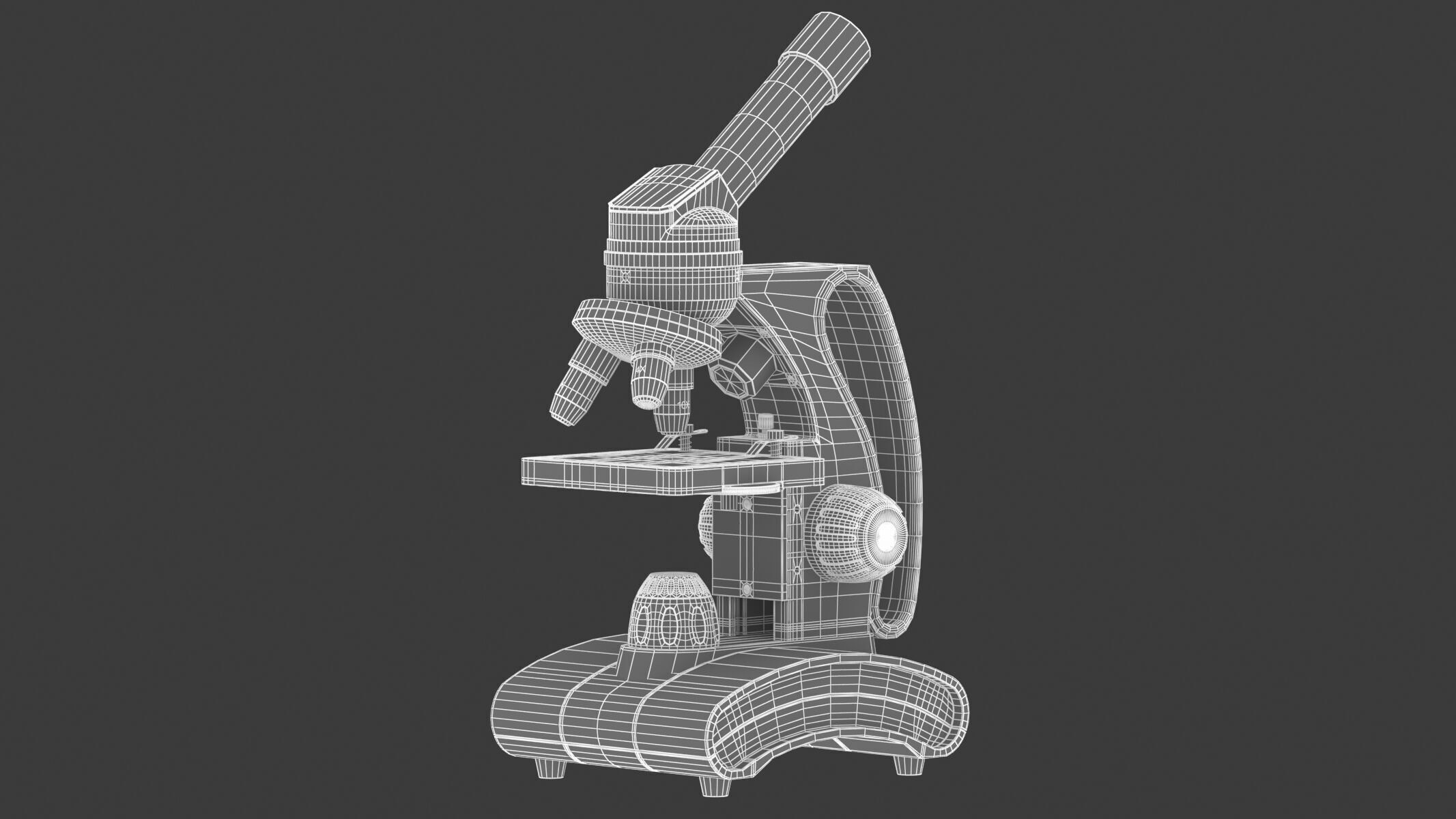 Medical Laboratory Microscope 3D model_20