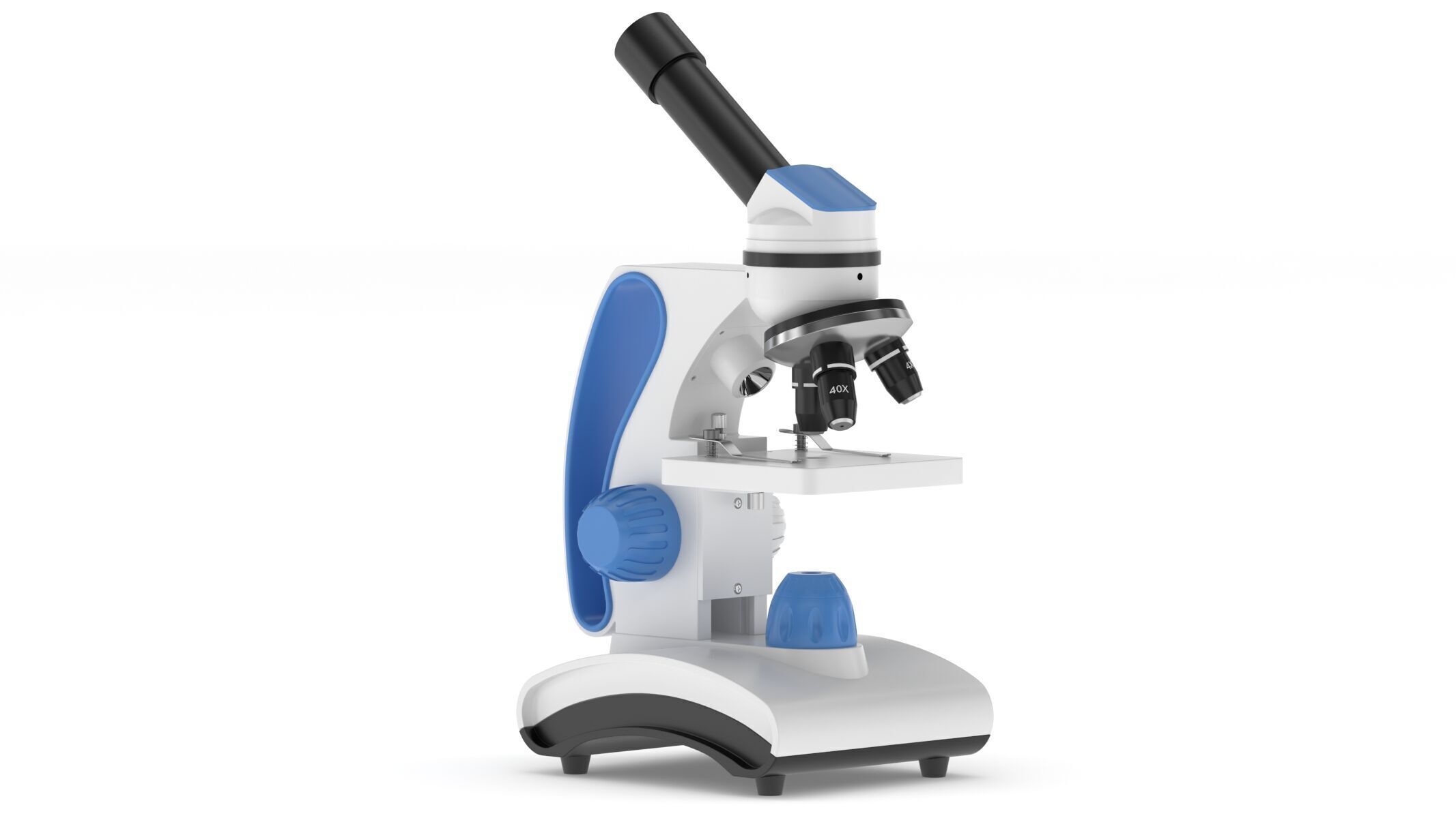 Medical Laboratory Microscope 3D model_2