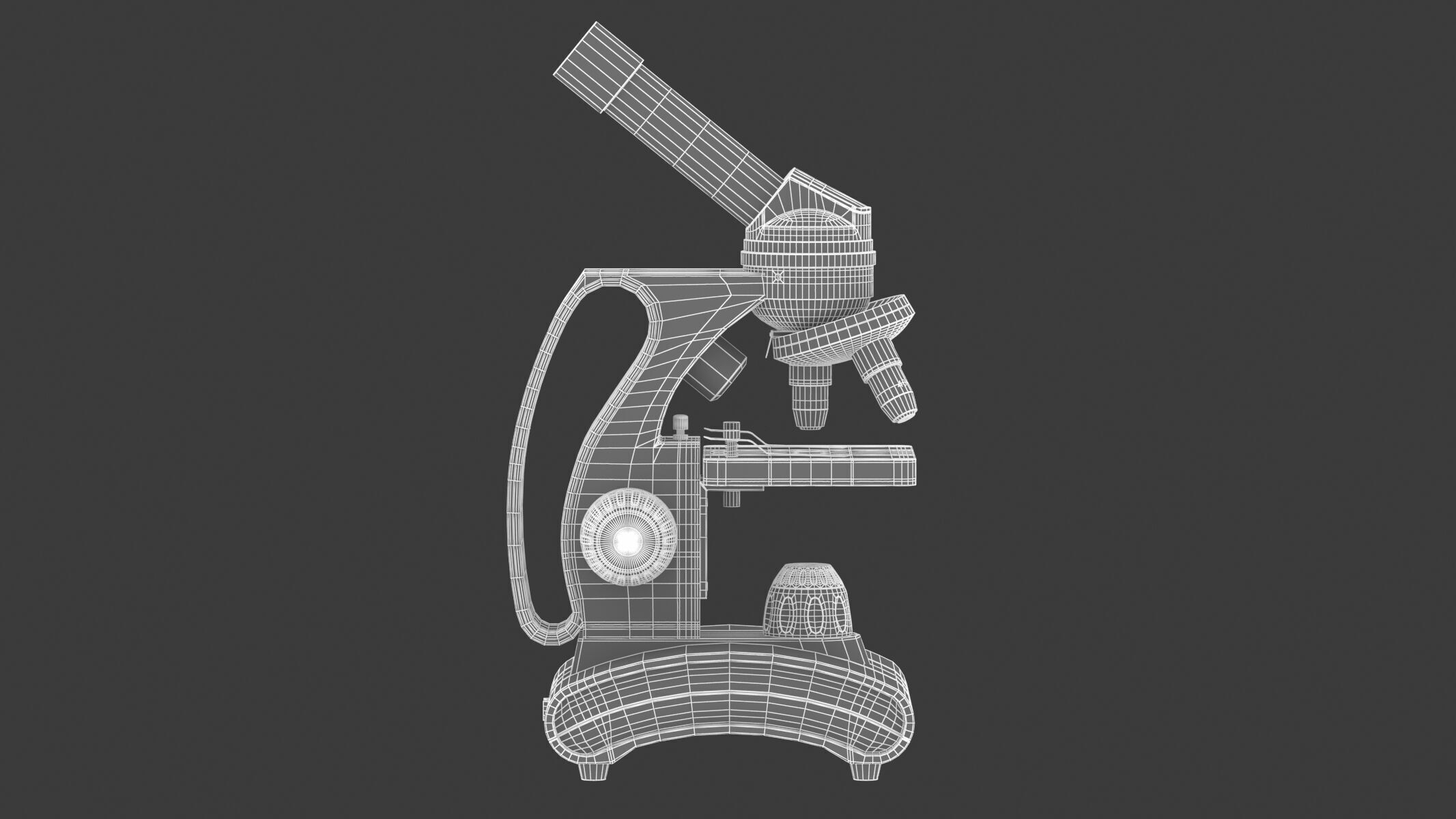 Medical Laboratory Microscope 3D model_23