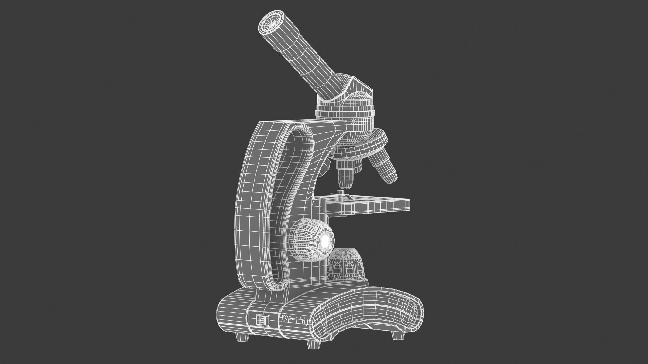 Medical Laboratory Microscope 3D model_24