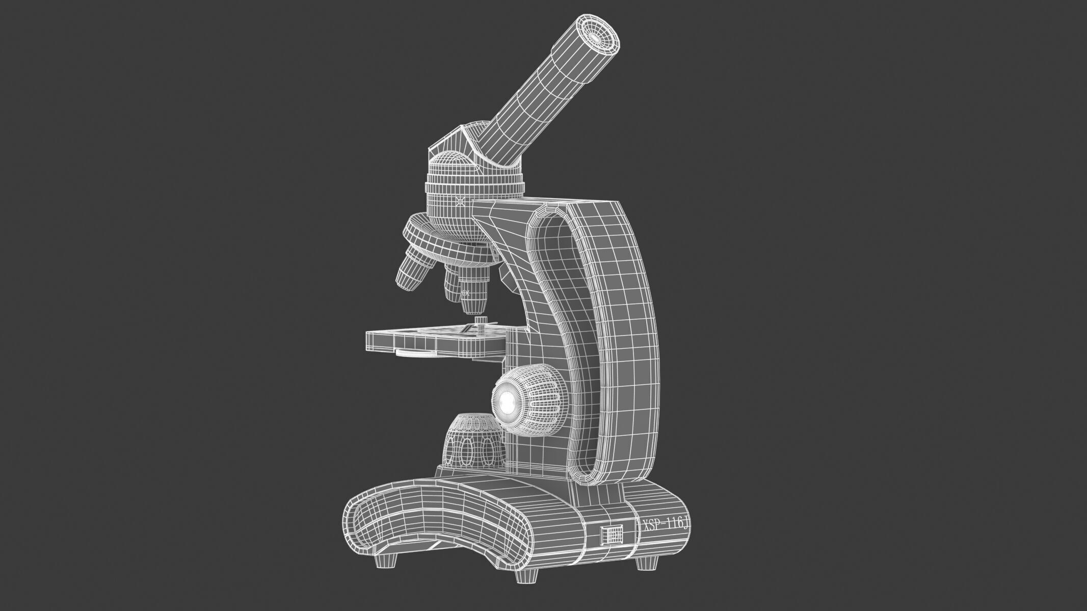 Medical Laboratory Microscope 3D model_26