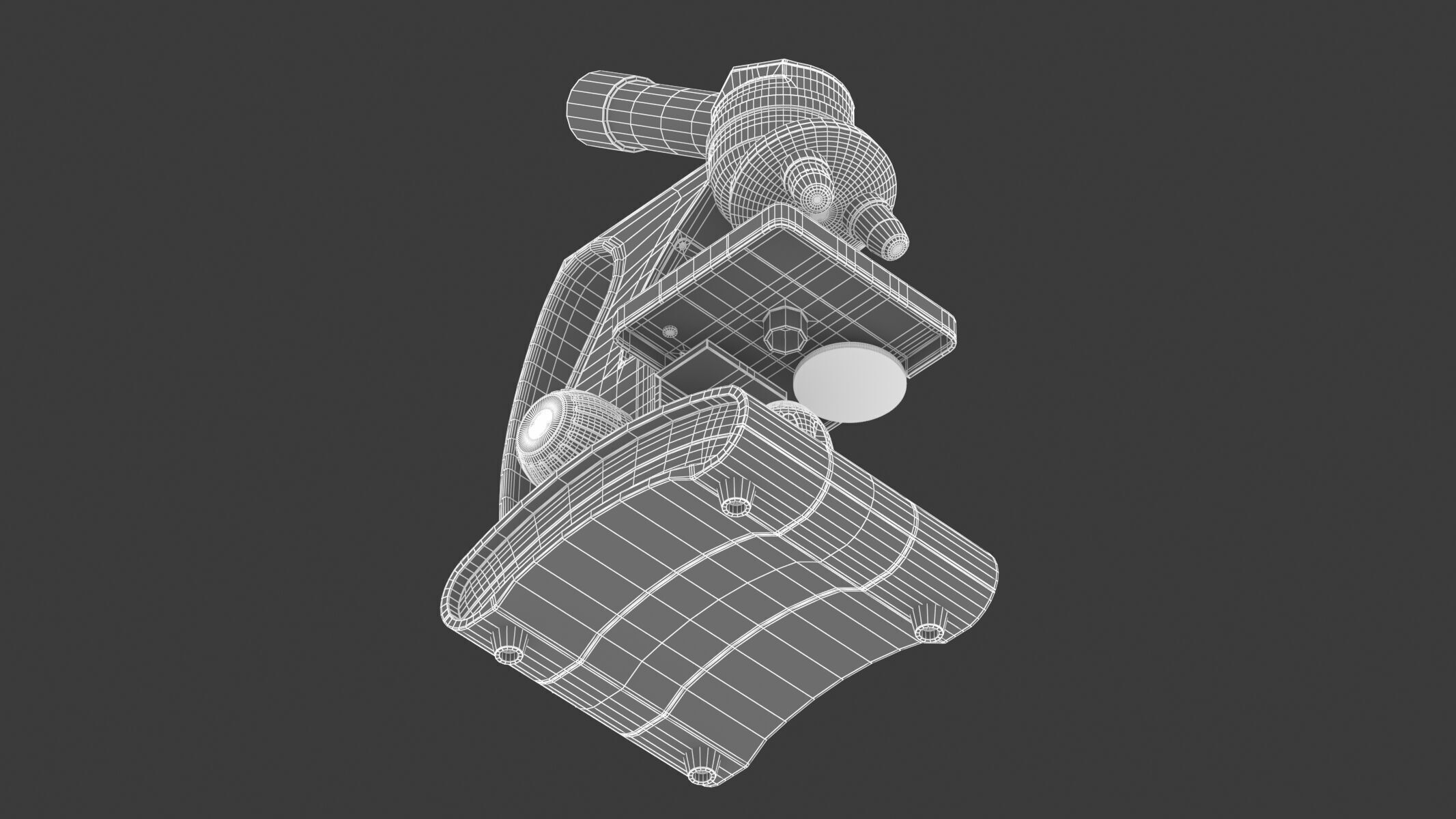 Medical Laboratory Microscope 3D model_29