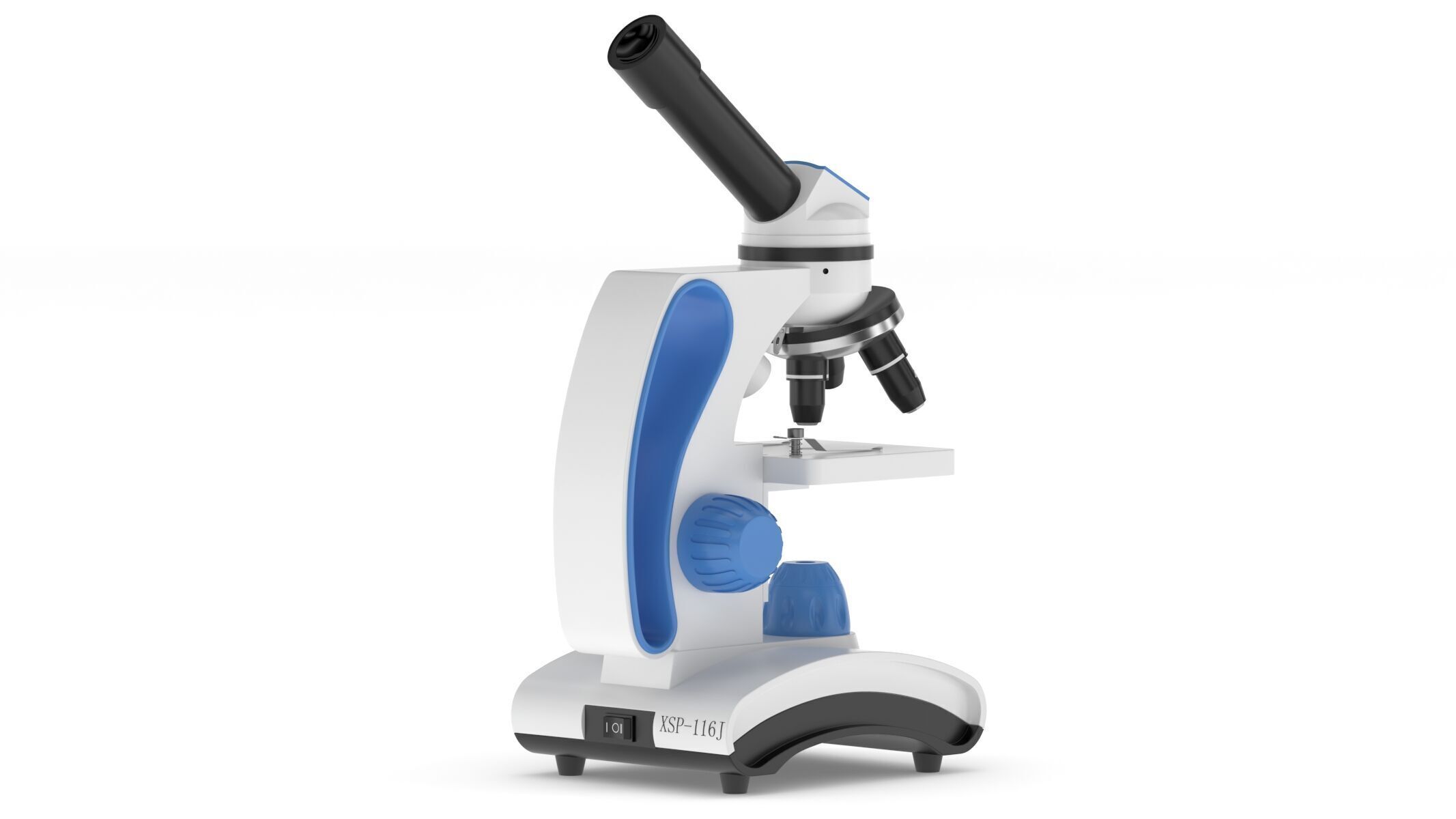 Medical Laboratory Microscope 3D model_4
