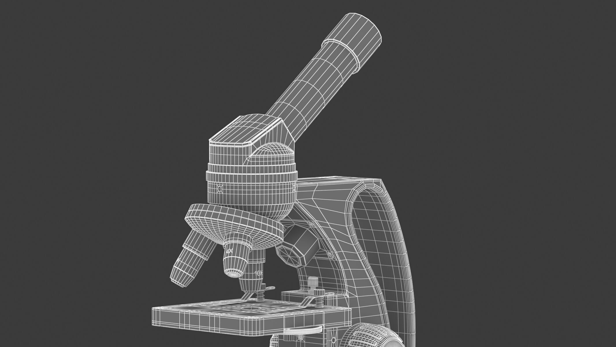 Medical Laboratory Microscope 3D model_30