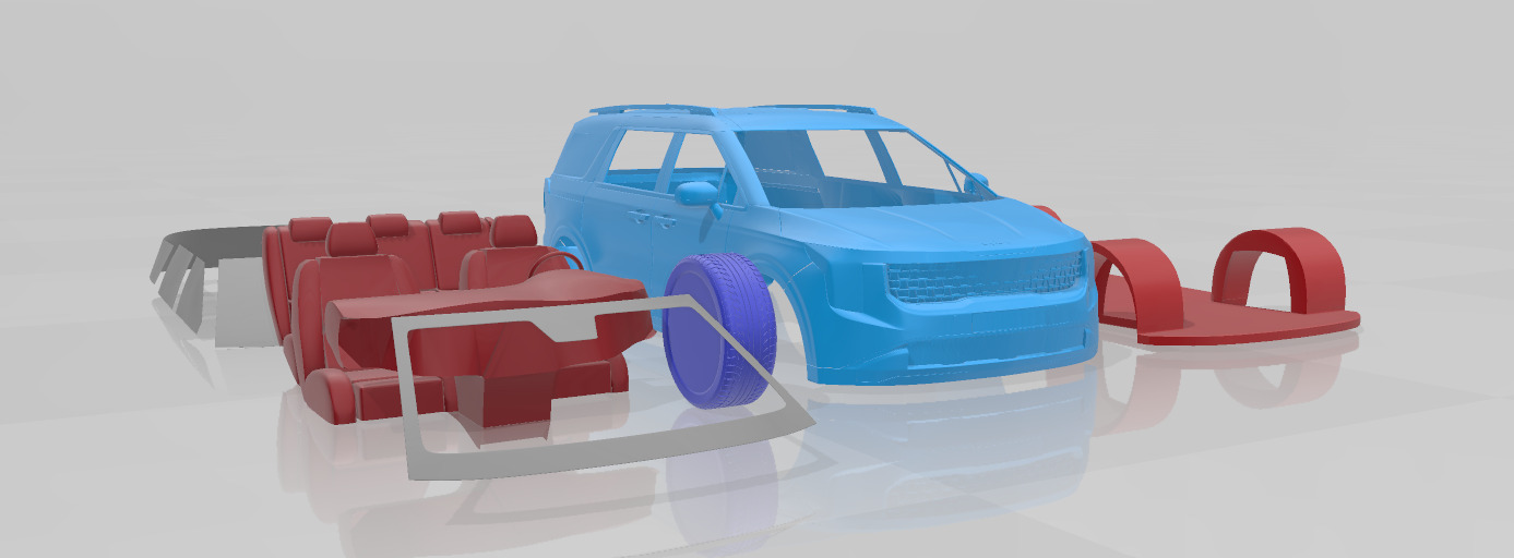 Kia Carnival 2025 - 3D Printable Model in Separate Parts 3D print model_8