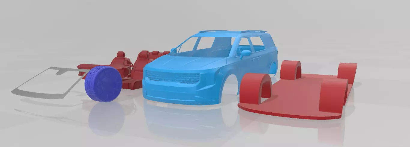 Kia Carnival 2025 - 3D Printable Model in Separate Parts 3D print model_0