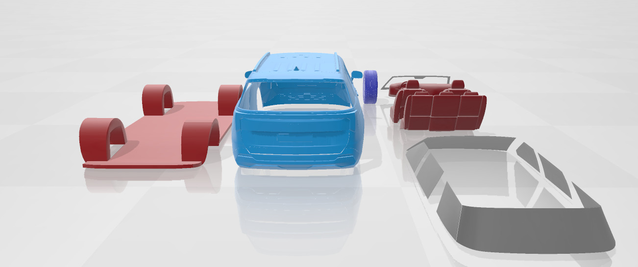 Kia Carnival 2025 - 3D Printable Model in Separate Parts 3D print model_4