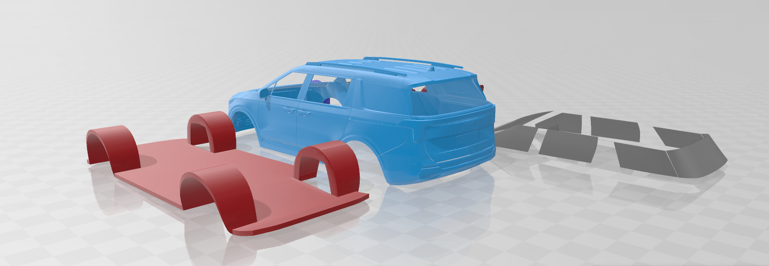 Kia Carnival 2025 - 3D Printable Model in Separate Parts 3D print model_3