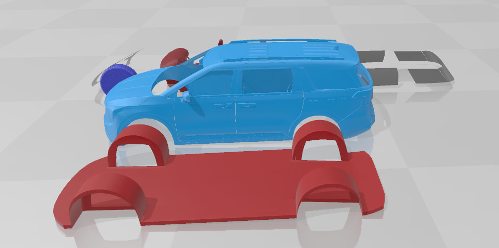 Kia Carnival 2025 - 3D Printable Model in Separate Parts 3D print model_2