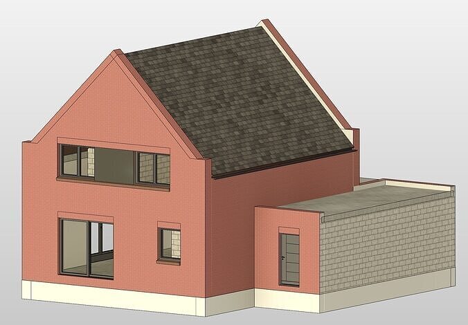 Deutsches Einfamilienhaus single-family house German 3D model