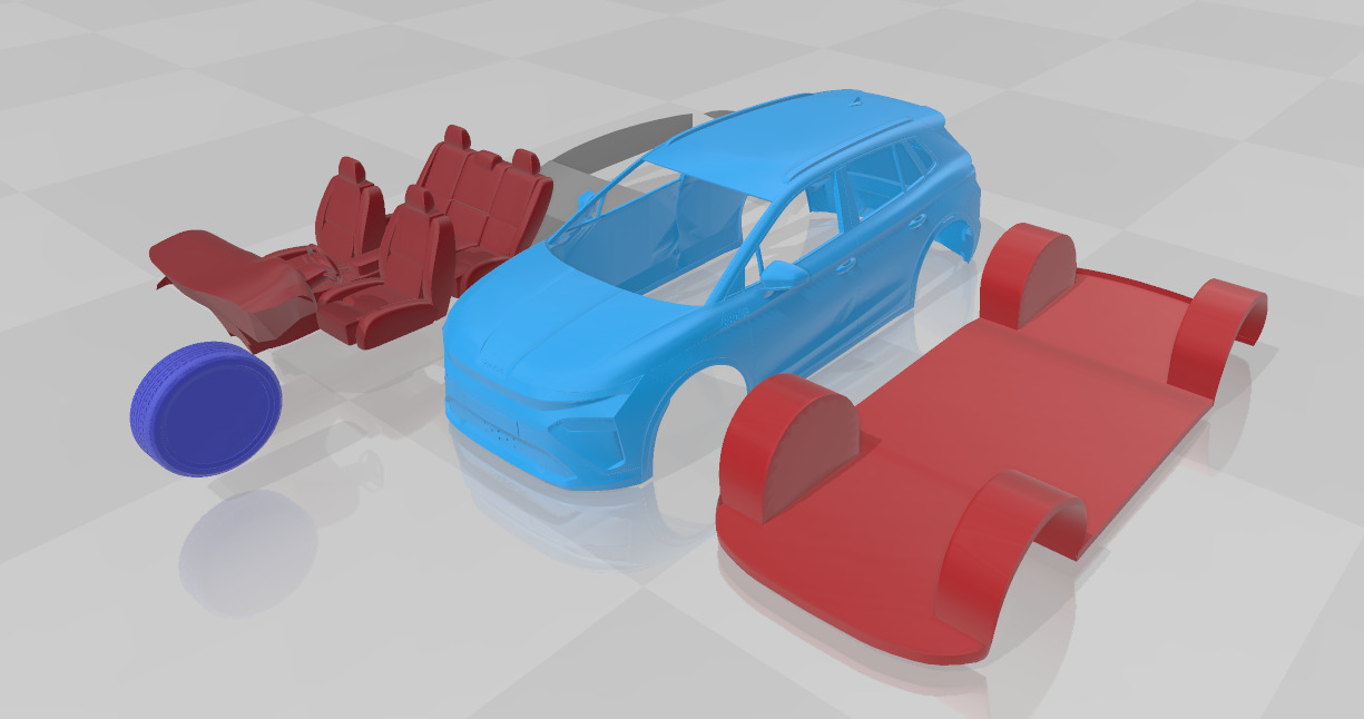 Skoda Elroq 2025 - Printable Car in Separate Parts 3D print model_1