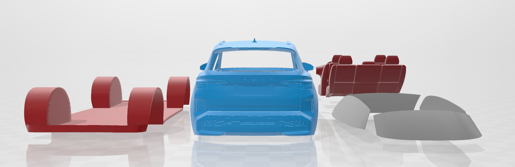 Skoda Elroq 2025 - Printable Car in Separate Parts 3D print model_3